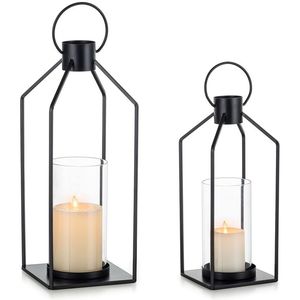 Bougeoir lanterne d'intérieur en laiton élégant pour décoration intérieure pot de bougie unique de ferme moderne - Product Image 3