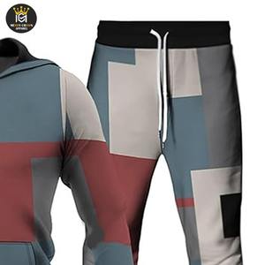 Premium Gym 100% algodón hombres Jogging Suit 2 piezas alta calidad a granel Jogger hombres chándal conjuntos - Product Image 6