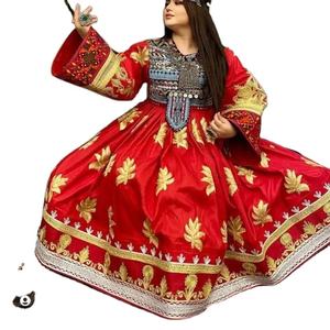 ชุดเดรส kuchi ชนเผ่าวินเทจสไตล์อัฟกานิสถาน/ปากีสถานชุดปาร์ตี้ kuchi แบบดั้งเดิมหลากสีชุดเดรส3007โคจิ - Product Image 1