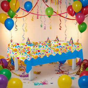 Mantel de Plástico para Fiestas Infantiles, Diseño Plim Plim, 1.2X1.8M, Decoración para Fiestas - Product Image 3