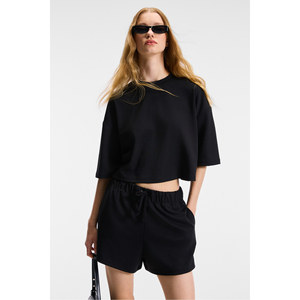 ETHIQUET VELA เสื้อยืดคอกลมผ้าสเตรชทรงโอเวอร์ไซส์สำหรับผู้หญิง - Product Image 3