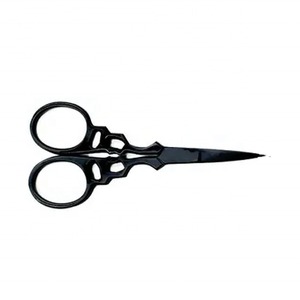 Ciseaux à cuticules en acier inoxydable de couleur personnalisable avec logo personnalisé, manche élégant et broderie - Product Image 4
