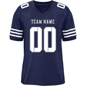 Urban Streetwear Maillots de football américain Séchage rapide Respirant Polyester Mesh Sublimation Team Logo Name Plus Size Sportswear - Product Image 1