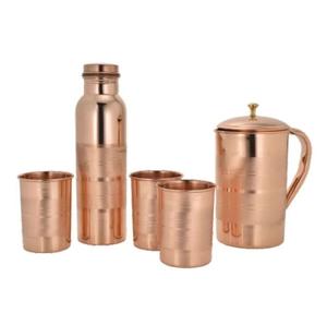 Bouteille d'eau en cuivre pur, écologique, grande capacité, personnalisable, spéciale Aïd, fabriquée à la main par des artisans indiens - Product Image 3