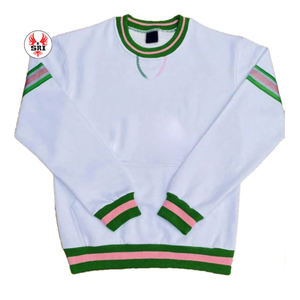 Suéter Personalizado OEM Extra Grande para Mujer, Ropa con Letras de Hermandad Griega, Sudadera Personalizada con Adornos de Perlas - Product Image 3