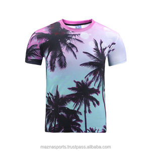 Short Sleeve Solid Color Round Neck <b>100</b>% <b>Polyester</b> Printed Sublimation Graphic T <b>Shirt</b> for Men - Product Image 3