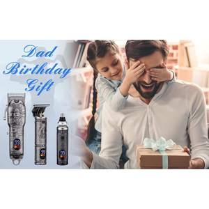 Tondeuse à Cheveux Professionnelle Sans Fil pour Hommes, Rechargeable par USB, Lame en T, Tondeuse de Barbier pour Barbe et Nez, Prise US - Product Image 1