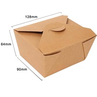 Récipients alimentaires à emporter écologiques-30 oz Kraft Brown Take Out Boxes (50 Pack) Résistant aux fuites et à la graisse pour restaurant