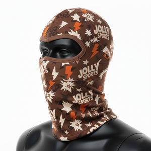 หมวกบาลาคลาวาผู้ชาย ผ้าโพลีเอสเตอร์ผสมสแปนเด็กซ์ ยืดหยุ่นสูง 180 GSM น้ำหนักเบา อุ่นสบาย ใช้ได้ทุกฤดู มีแผ่นปิดตา พร้อมโลโก้ - Product Image 4