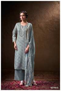 Ropa de fiesta india y pakistaní bordada de algodón de primera calidad Salwar Kameez Collection a precio mayorista - Product Image 2