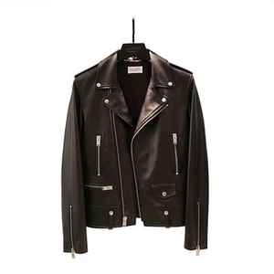 Veste de moto en peau de mouton enduite pour homme, style camouflage, style urbain, laine de mouton chaude, polaire de haute qualité, cuir - Product Image 1