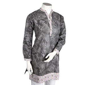 Women's Cotton Kurti - Grey - Product Image 1