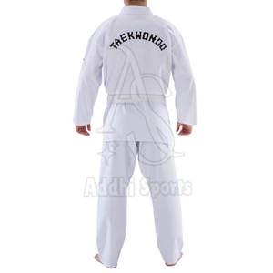 Uniformes de Taekwondo para hombre ligeros hechos a medida, suministro OEM, trajes de entrenamiento de artes marciales para ejercicio de artes marciales - Product Image 4