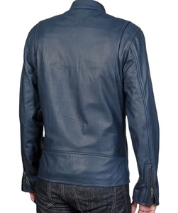 Plus Size Men's Winter High Street Fashionable Outdoor Motorcycle Windbreaker <b>Waterproof</b> Eco-Friendly Genuine Leather <b>Warm</b> - Product Image 2
