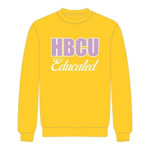HBCU éduqué or sweat à col rond Chenille broderie sororité grecque Divine neuf vêtements Logo personnalisé pull de mode - Product Image 2