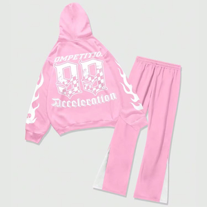 Ensemble survêtement pour homme de haute qualité 100% coton, pantalon de survêtement et sweat-shirt, streetwear surdimensionné pour l'hiver - Product Image 4