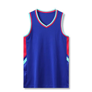 Camiseta de baloncesto sin mangas de alta calidad más vendida, uniforme de ropa deportiva transpirable que absorbe la humedad de poliéster 100% - Product Image 5