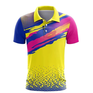 Camiseta de manga corta informal con logotipo personalizado para hombre, camiseta de manga corta informal antiarrugas con bordado de algodón y LICRA de punto, marca personalizada - Product Image 2