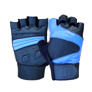 Gants d'entraînement en cuir à demi-doigts, fabrication directe, poignée antidérapante, paume respirante, pour la salle de sport, le cyclisme, l'haltérophilie, l'entraînement musculaire - Product Image 1