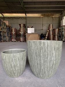 กระถางไฟเบอร์กลาสน้ำหนักเบาสำหรับปลูกต้นไม้ในบ้านและสวนสไตล์เวียดนาม - Product Image 3