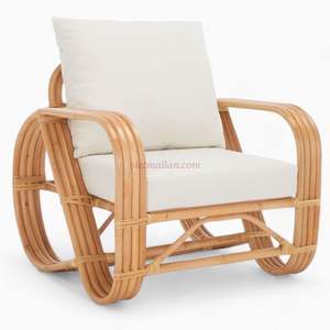 Best Selling Rattan Furniture Rattan Armchair Rattan Dining <b>Chair</b> High Quality and Good Price for Indoor <b>Outdoor</b> Wedding Party - Product Image 1