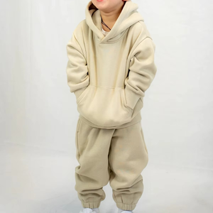 2025 Kids Winter Tracksuits Sets Active Wear Design Casual Track Suit For <b>Children</b> Pullover <b>Hoodie</b> Solid Color Plain Outfit - Product Image 4