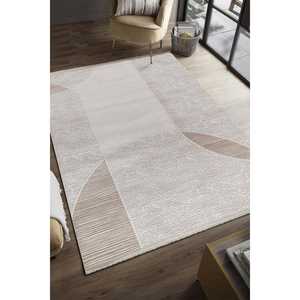 Tapis d'intérieur Netline 100% acrylique SE009, crème, moderne, Serenat, non-muant, facile à nettoyer, durable, pour chambre à coucher, bureau, Home Depot - Product Image 2