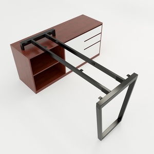 SFTC106 Industrial-Style Iron Rack for Directors' Table Assembly Required Equilibrium Design - Product Image 1