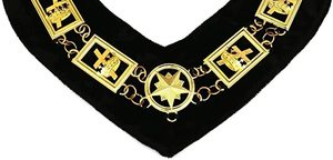 Collier de chaîne de Grande Loge maçonnique personnalisé Regalia Maçonnic Past Master Blue Lodge Chain Collar - Product Image 5