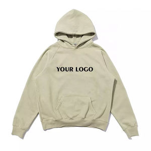 Ensemble de sweat-shirt court essentiel 460 Gsm Streetwear Tracksuit 100% coton Jogger Sweatsuit à fermeture éclair à capuche personnalisable lourd - Product Image 3