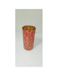 Portavelas Votivo de Metal Hecho a Mano, Linterna de Hierro Perforado para Velas de Té con Patrón Decorativo para Decoración del Hogar y Bodas - Product Image 1