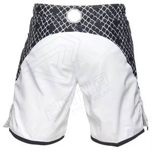 Pantalones cortos de boxeo MMA informales transpirables para hombres-Entrenamiento físico de algodón 100% de secado rápido de ajuste personalizado de alta calidad - Product Image 3
