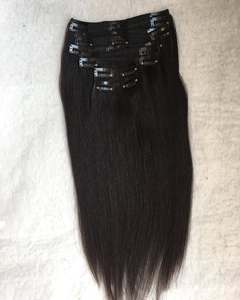 100% cutícula alineada Temple Remy Weft Hair Bundle Color natural Indian Hair Loose Deep Wave Style Single Machine Weft - Product Image 1