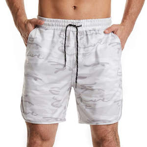 Tejido transpirable Cintura elástica Material ligero 100% algodón Corto para hombres Gimnasio Entrenamiento Deportes Correr Secado rápido - Product Image 1