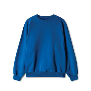 Vente chaude Sweat à col rond Polaire douce avec panneaux inversés Sweat à col rond brodé - Product Image 1