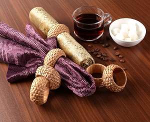 Servilleteros de ratán tejidos bohemios hechos a mano, fiesta de Acción de Gracias, boda, cumpleaños, cena, suministros de Decoración de mesa - Product Image 6