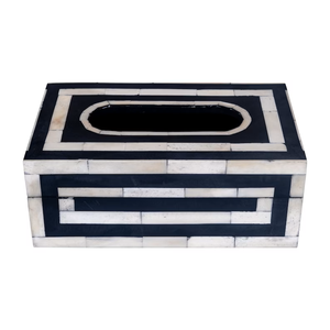 Handmade Bone <b>Resin</b> Inlay Napkin Holder and Tissue Box Decorative Craft <b>Gift</b> Pattern Model for Home Hotel or Restaurant - Product Image 2