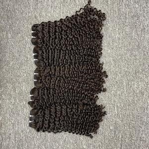 Haute Qualité 100% Remy Cheveux Humains En Gros Vietnamien Vierge Profonde Bouclés Wefted Extensions - Product Image 5