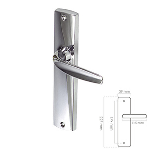 Set Maniglie per Porta "Ayr" Rif. 540 Cromato - Product Image 1