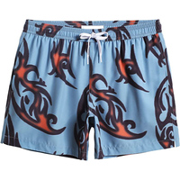 Short de bain camouflage taille haute personnalisé séchage rapide short de plage doublure en maille poches zippées logo personnalisé écologique vente en gros