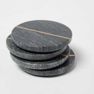 Sous-verres en bois naturel rond carré rond en résine de bois naturel pour boissons, vente en gros - Product Image 5
