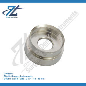 Marcador de areola de acero inoxidable de doble cara Freeman, instrumento quirúrgico exquisito de caligrafía de 42-45mm del fabricante de Pakistán - Product Image 2