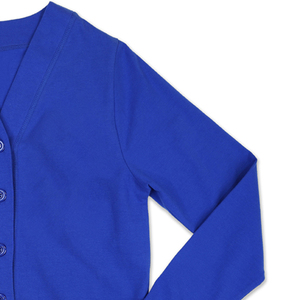 Sigma Womens Greek Sorority Printed Patch Cardigans col en V pulls décontractés pour l'hiver avec logo avant et décoration de boutons - Product Image 4