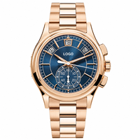 Montre-bracelet minimaliste pour homme sportif, cadran personnalisé, étanche, à quartz, en acier inoxydable, avec chaîne, vente en gros 128