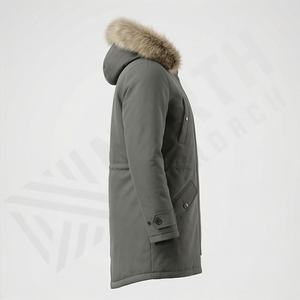 Manteau d'hiver pour femme, mi-long, col montant, décoration en fourrure, parka respirante, veste thermique, vêtements d'extérieur isolés - Product Image 3