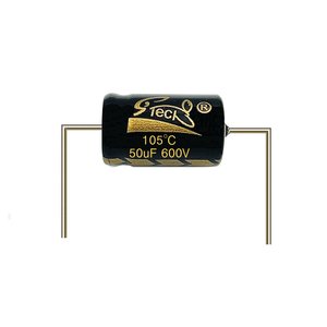 Condensadores electrolíticos de aluminio de alto voltaje-Cables axiales 50UF 600V para radios vintage, televisores, amplificadores de guitarra y equipos de audio - Product Image 2