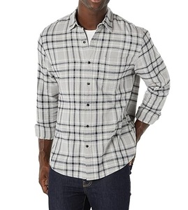 Camisa de franela de algodón informal para hombre hecha a medida de calidad superior, color que nunca se desvanece para las mejores camisas a cuadros de franela para montar en motocicleta - Product Image 1