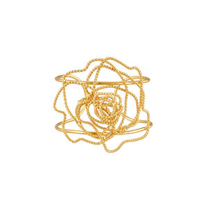 กำไลข้อมือทองเหลืองชุบทองเหลืองกำไลข้อมือแฟชั่นอินเทรนด์แบบเปิดปรับได้เครื่องประดับแฮนด์เมดสำหรับผู้หญิงขายส่ง - Product Image 1