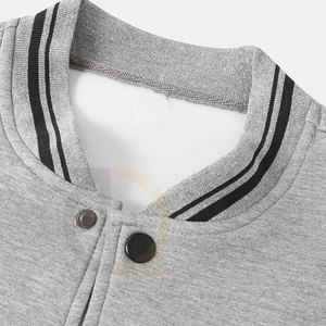 Chaqueta con letras para hombre de color sólido con cuello levantado, nuevo diseño, ropa de calle cálida para tela de lona de invierno con logotipo frontal - Product Image 3