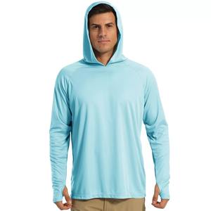 Sudadera con capucha de pesca con logotipo personalizado, impermeable, UPF50 +, protección solar, ropa de pesca, camisas de pesca de manga larga que absorben la humedad - Product Image 4